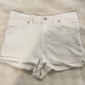 We The Free Cream Jean Shorts